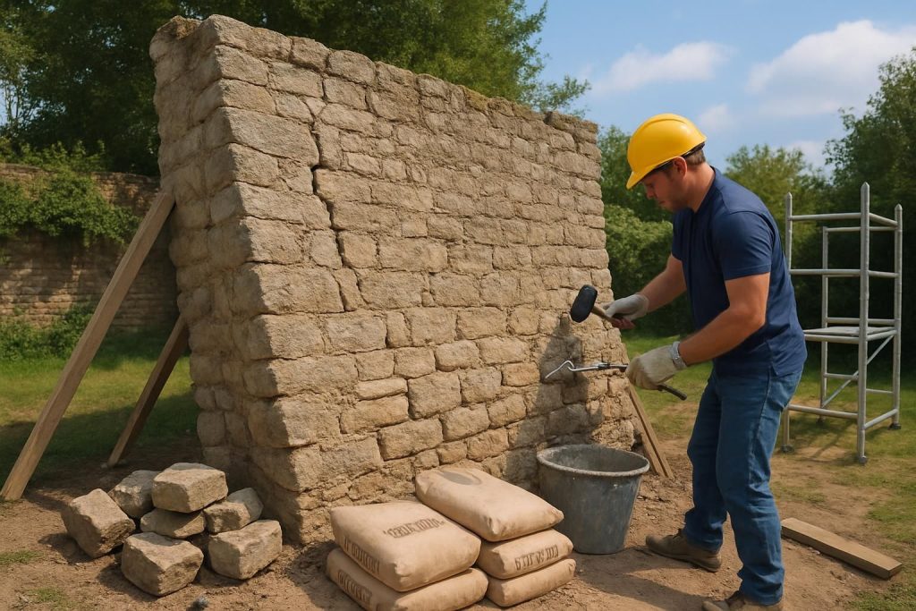 Découvrez les méthodes efficaces pour consolider un mur en pierre qui penche et éviter son effondrement imminent grâce à des solutions simples et durables.