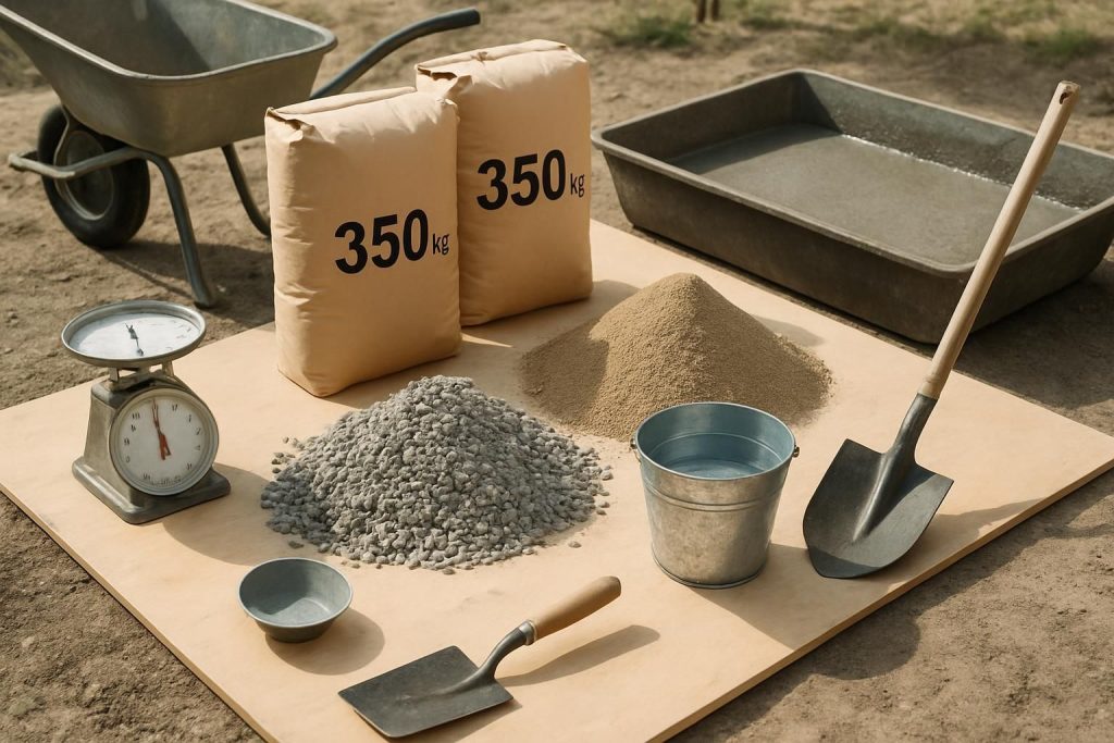 Découvrez le guide complet pour le dosage précis du béton 350 kg par mètre cube et assurez la qualité de vos constructions.