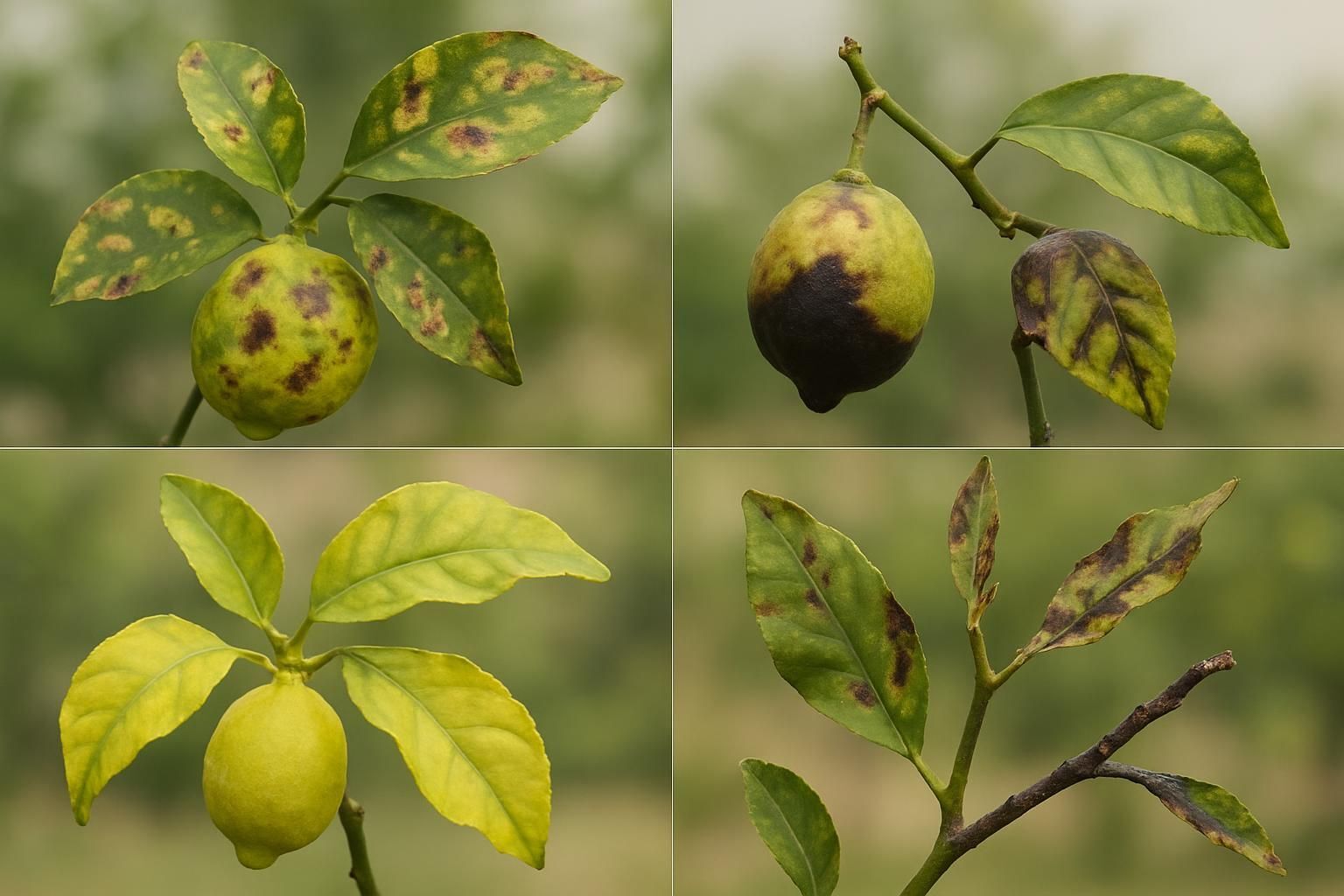 Découvrez des photos détaillées des principales maladies du citronnier accompagnées de leurs symptômes pour mieux identifier et soigner vos arbres.